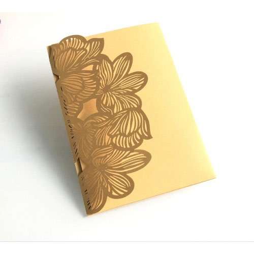 Pocket Invitation Card Thank You Card Golden Business Invitation Card